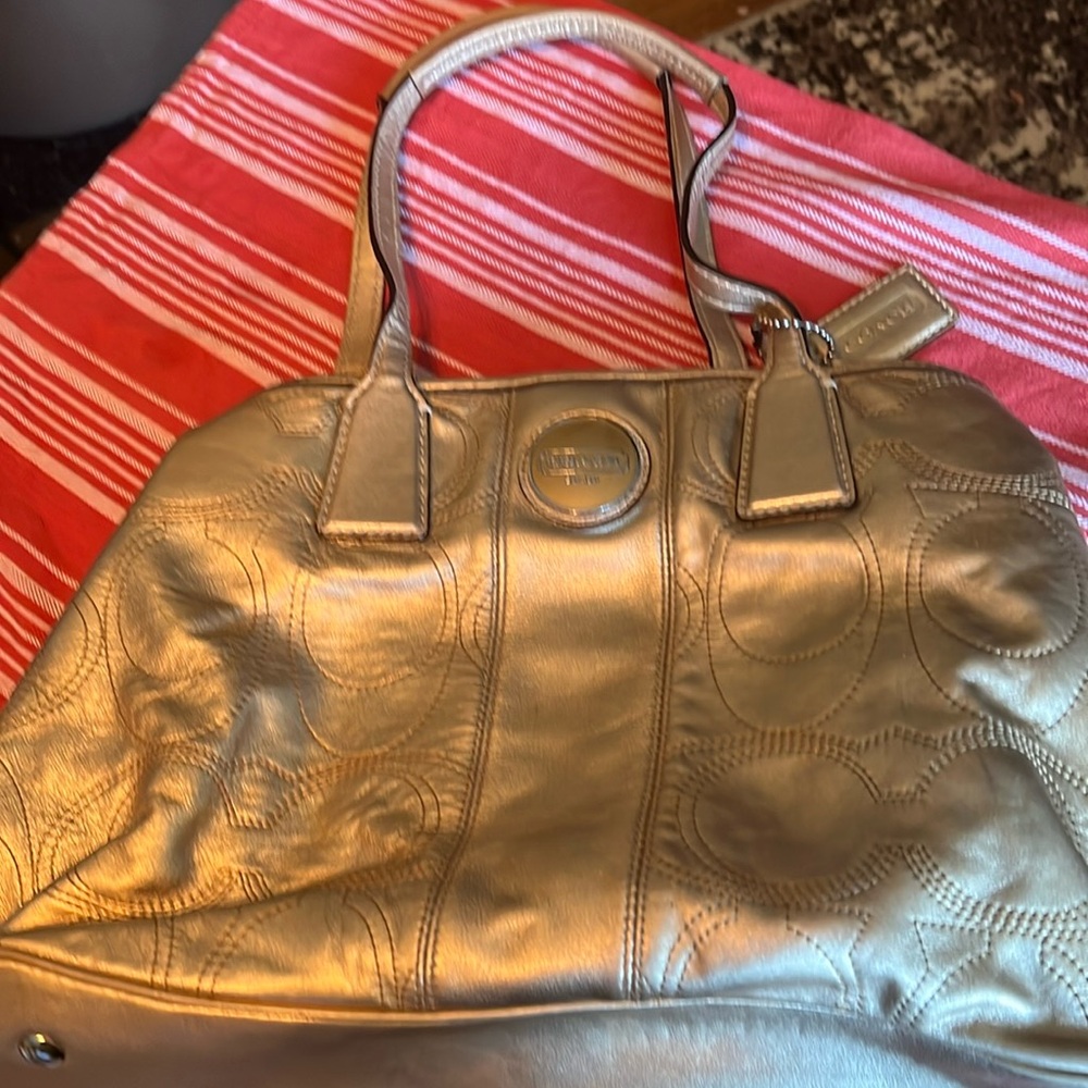 Coach Gold Satchel Bag